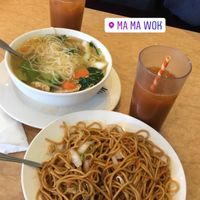 Noodle soup and Chicken lo Mien  at Ma Ma Wok in Charlotte