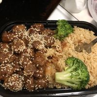 Sesame Veg Meat All Day Combo at Ma Ma Wok in Charlotte