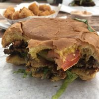 Bacon Cheese Burger at Arlo's Food Truck - The Grackle in Austin