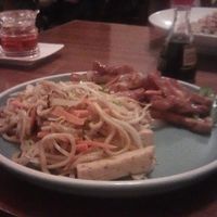 Ginger 'beef' and Shanghai noodles at Seasoned Fusion Tastes in Saskatoon