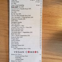 Updated take-out menu which includes combo options. at Seasoned Fusion Tastes in Saskatoon