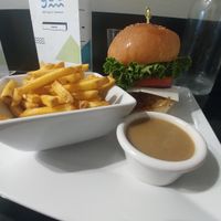 Chink'n burger at güd eats in Saskatoon