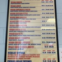 Vegan Menu at Razzos Pizza And Salads in Hayward