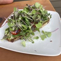 Loaded avo toast  at Pulse Cafe in Hadley