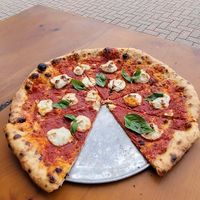 Margherita Wood-Fired Pizza at Pulse Cafe in Hadley