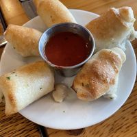Garlic knots with cheese at Pulse Cafe in Hadley