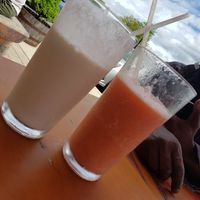 Pina colada and strawberry pineapple banana smoothies both tastes great... at Pulse Cafe in Hadley