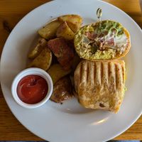 Breakfast burrito at Pulse Cafe in Hadley