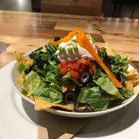 Haystack. Bright, colorful nacho dish. at Pulse Cafe in Hadley