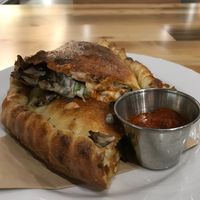 Crimini Calzone at Pulse Cafe in Hadley
