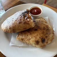 Roasted Eggplant Calzone   at Pulse Cafe in Hadley