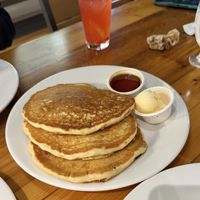 Blueberry pancakes (Non-vegan grandma LOVED)  at Pulse Cafe in Hadley