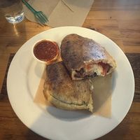 Criminology calzone (nix spinach)  at Pulse Cafe in Hadley