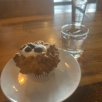 Blueberry muffin the size of my head    at Pulse Cafe in Hadley