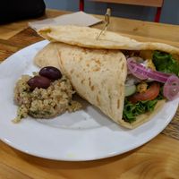 Chikn schwarma at Pulse Cafe in Hadley