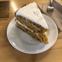 carrot cake at Pulse Cafe in Hadley
