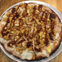 Buffalo “chicken” pizza at Pulse Cafe in Hadley