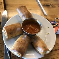 Cashew Mozz Stuffed Garlic Knots  at Pulse Cafe in Hadley