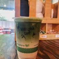 Iced matcha latte w/ oat milk  at Imua Coffee Roasters in Kapaa