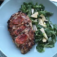 Berenjena rellena   at Mandala Kitchen in Lescala