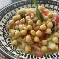 Chickpea dish  at Mandala Kitchen in Lescala