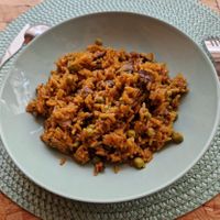 Arròs amb bolets at Mandala Kitchen in Lescala