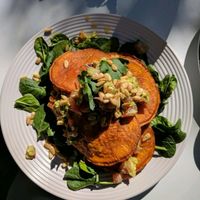 sweet potato stack at Il Pozzo Cafe in Wollongong