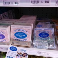 Miyoko's creamery available even in Northeast Florida; vegan mainstream! at Grassroots Natural Market in Jacksonville