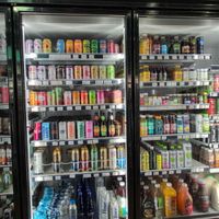 Refrigerated section for drinks at Grassroots Natural Market in Jacksonville