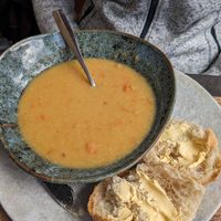 Tasty Lentil Soup was vegan at Lochinver Larder in Lochinver