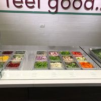 Some of the options  at Salata in Schaumburg