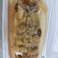 Seattle splitter  at Mad Dogs Hot Dogs in Venice