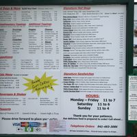 Menu at Mad Dogs Hot Dogs in Venice