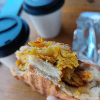 Onion bargy Panini at Providero in Llandudno