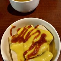 Tofu with spicy mango sauce and lentil soup 💕  at Greens Garden Round Rock in Round Rock