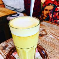 Golden Latte mit Hafermilch  at Frida in Hohenems