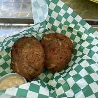 The best vegan crab cakes we’ve ever had  at Vibrations in Gary