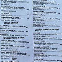 Menu at Vibrations in Gary