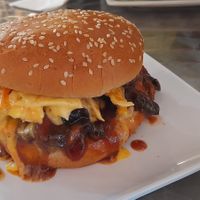 BBQ mushrooms sandwich... yum! at Vibrations in Gary