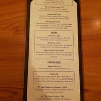 Menu November 2017 at The Noble Pig in Kamloops
