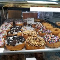 Their yummy fresh vegan donuts! at Cake Among Us in Rancho Cucamonga