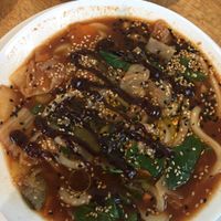 Udon kimchi soup  at Vegan Yes in East London