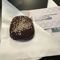 Chocolate mochi  at Vegan Yes in East London