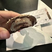 Chocolate mochi   at Vegan Yes in East London