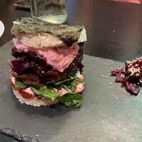 Sushi burger  at Vegan Yes in East London