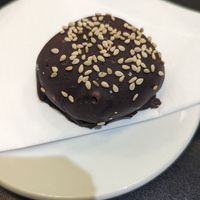 Dark chocolate mochi at Vegan Yes in East London