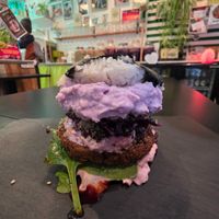 Colourful Sushi Burger. at Vegan Yes in East London
