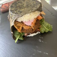 Sushi burger  at Vegan Yes in East London