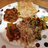 Mixture of take out. Yum! at Mithaas in Leicester