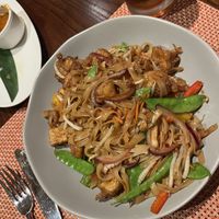 Vegan drunken noodles  at Universal Studios - Islands Dining Room in Orlando